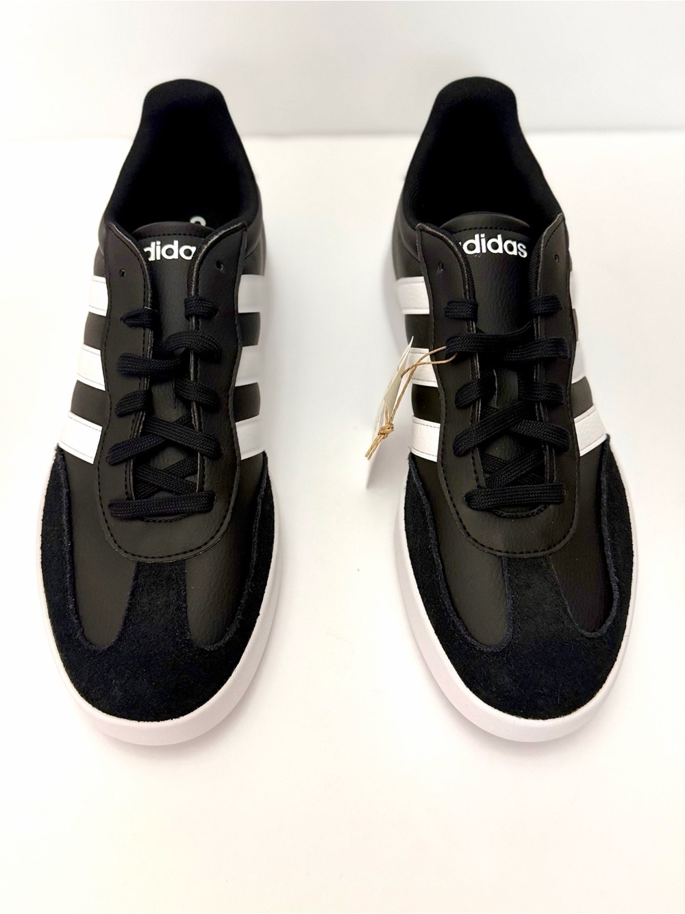 adidas Black and White Men’s Retro Trainer Sneakers Size 11.5